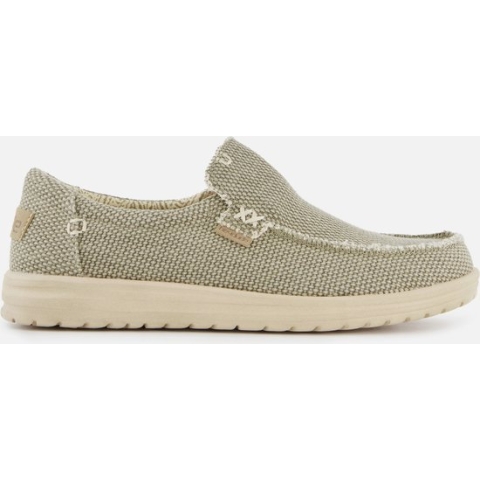 HEYDUDE Mikka Braided Instappers groen Canvas - Maat 41