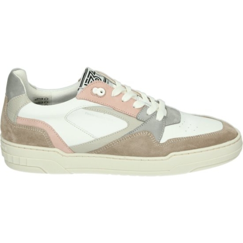 Floris van Bommel SFM-10201-22-01 - Volwassenen Lage sneakersVrije tijdsschoenen - Kleur: Wit/beige - Maat: 44.5