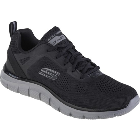 Skechers Track-Broader 232698-BKCC, Mannen, Zwart, Sneakers,Sportschoenen, maat: 43