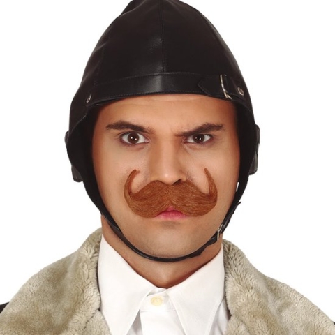 Fiestas Guirca Engelse Snor Heren Synthetisch Bruin