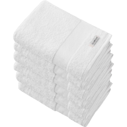 PandaHome - Badhanddoeken Set- 6 delig - 6 Badhanddoeken 70x140 cm - 100% Katoen - Witte Badhanddoeken - Towels