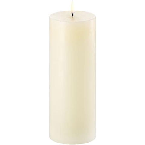 Uyuni Led Rustieke Kaars Ivory - 7,8x20cm