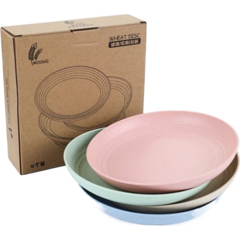 green-goose® Bio-based Camping Borden | 4 Stuks | Duurzaam Vaatwasserbestendig Plantaardig Materiaal