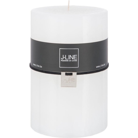 J-Line Cilinderkaars Wit Xl -120U - 6 stuks