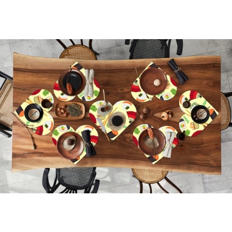 Onderleggers - Placemats - Placemats hartje - Sushi - Japan - Patronen - 8 stuks