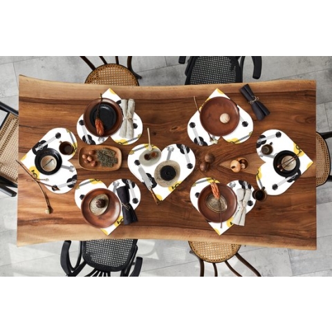 Onderleggers - Placemats - Placemats hartje - Gitaar - Patronen - Instrumenten - 8 stuks