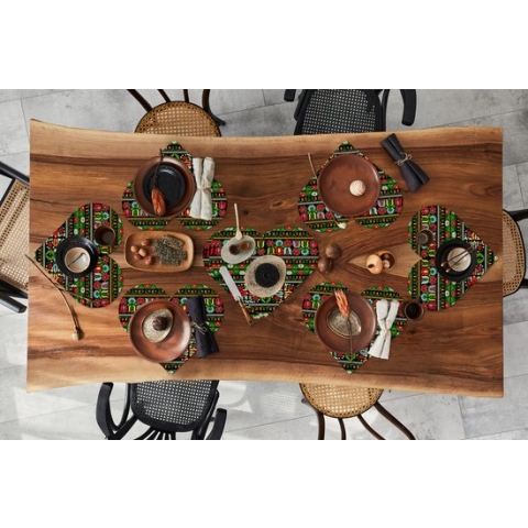 Onderleggers - Placemats - Placemats hartje - Patronen - Hongaars - Folklore - 10 stuks