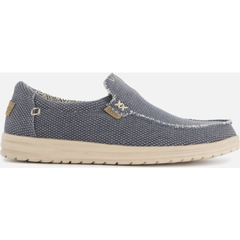 HEYDUDE Mikka Braided Sneakers blauw Canvas - Maat 47