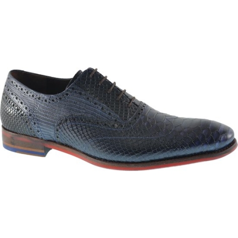 Floris van Bommel Heren Veterschoenen - Blauw - Maat 46