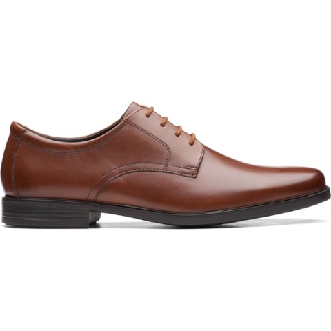 Clarks - Heren - Howard Walk - G - 4 - dark tan lea - maat 10