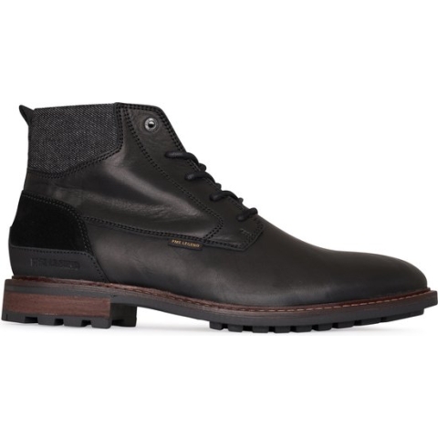 PME Legend - Heren Veterschoenen Huffster Zwart - Zwart - Maat 46