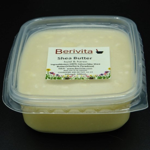 Shea Butter Puur 100ml Kuipje - Huid en Haar Butter - Ongeraffineerde en Onbewerkte Sheabutter - Shea Boter