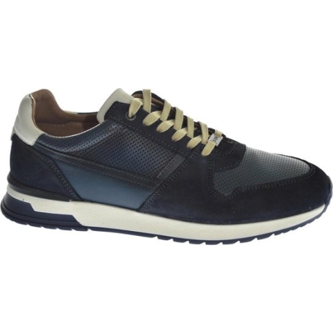 Berkelmans | Narrelan | Heren veterschoen | Blauw | Navy suede | Maat 45