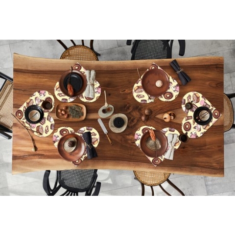 Onderleggers - Placemats - Placemats hartje - Meisje - Eten - Taart - Patronen - Girl - Kids - Kinderen - Meiden - 6 stuks