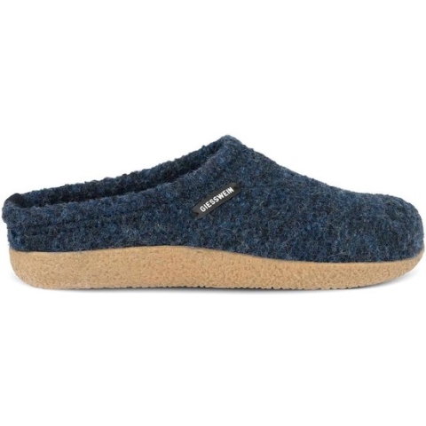 Giesswein Sloffen - Maat 44 - Unisex - donker blauw,beige