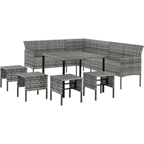 vidaXL-6-delige-Tuinset-met-kussens-poly-rattan-grijs