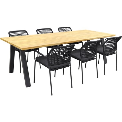 Taste Barista Antraciet/Ambassador 240x100 cm. tuinset - 7 delig