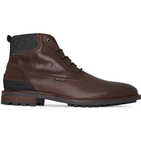 PME Legend - Heren Veterschoenen Huffster Dark Brown - Bruin - Maat 42