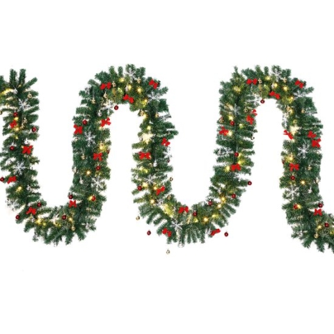 Casaria Guirlande - 2x5m 80 Leds incl. Decoratie - Warm Wit