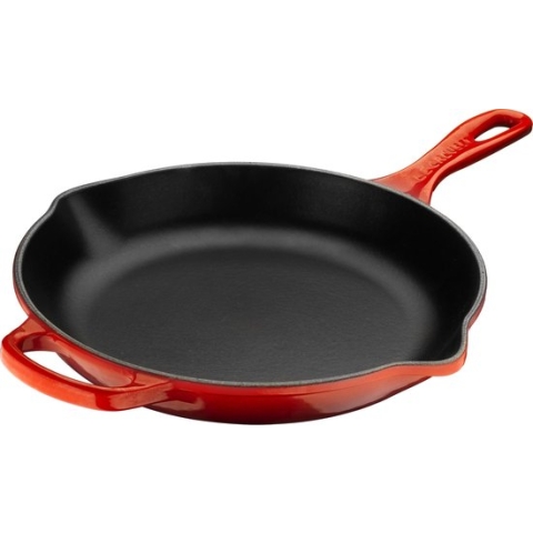 Le Creuset - Gietijzeren ronde skillet in Kersenrood 23cm