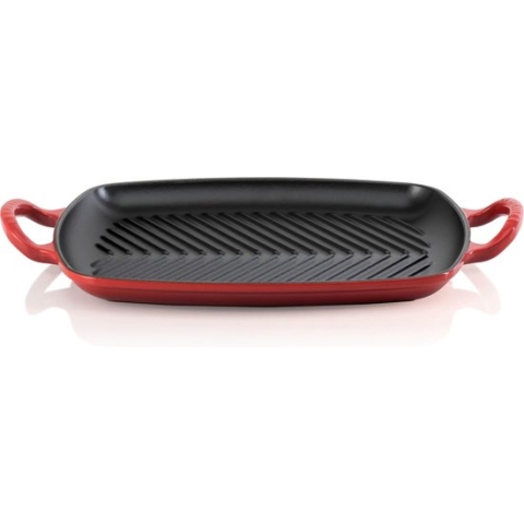 Le Creuset Rechthoekige grill 30cm Kersenrood