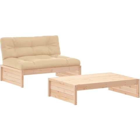 vidaXL-2-delige-Loungeset-met-kussens-massief-grenen