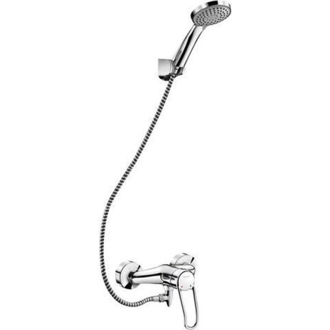 Doucheset met leegloop + 2539 mechanische mengkraan, S/C-kop