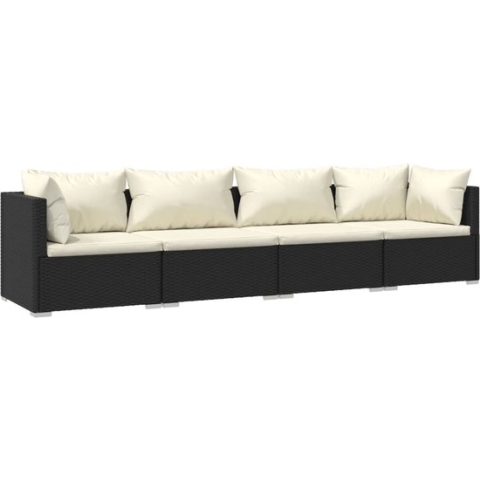 vidaXL-4-delige-Loungeset-met-kussens-poly-rattan-zwart