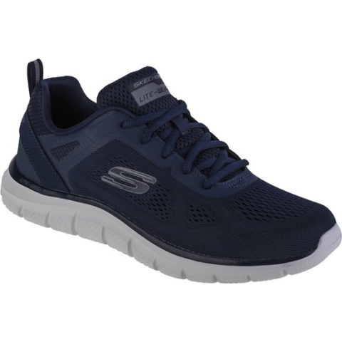 Skechers Track-Broader 232698-NVY, Mannen, Marineblauw, Sneakers,Sportschoenen, maat: 43