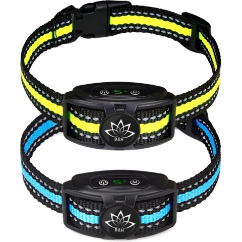 2 X Anti Blafband Apparaat - Opvoedingshalsband - Zonder Schok