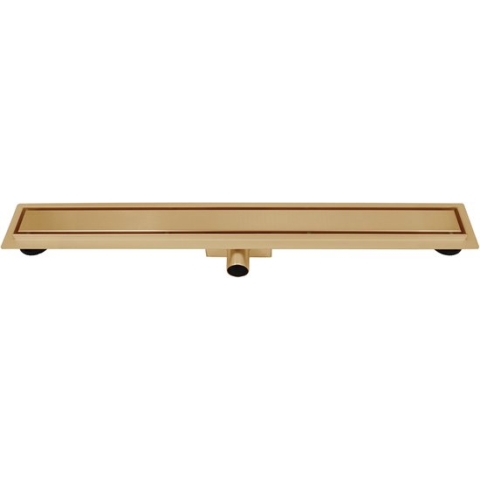 Copper RVS Douchegoot compleet met flens 50x7x6,7cm gesloten rooster