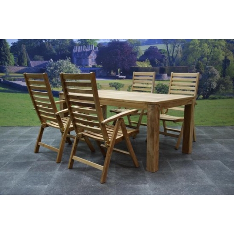 Arona Krista dining tuinset 180x95xH77 cm 5-delig teak