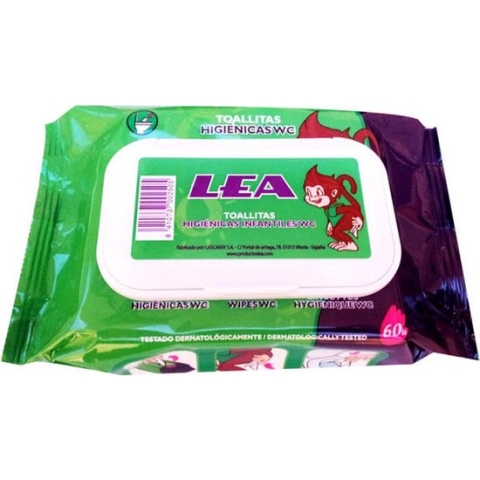 Lea Children's Hygiene Wipes Wc Pack 60 Units - Vochtig Toiletpapier