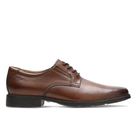 Clarks - Heren schoenen Tilden Plain G - Bruin- maat 41