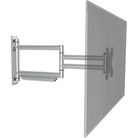 Cavus WMV9001 Draaibare Design Tv Muurbeugel - Ophangbeugel voor 26-65 inch Tv - max 25 kg - Premium Turn Extra Long 80mm Reach - Aluminium
