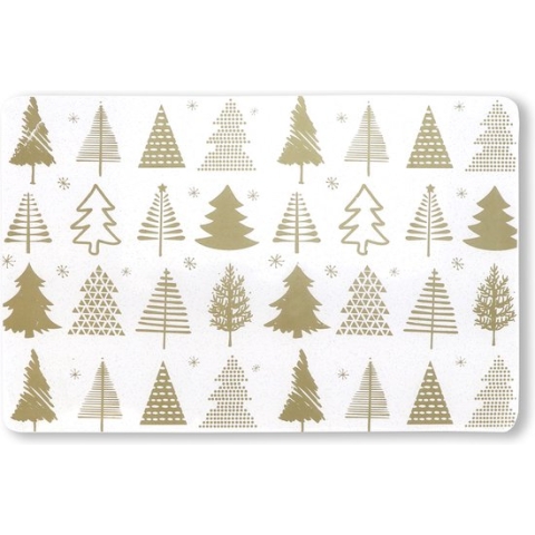Placemat Xmas Tree 30x45cm Goud