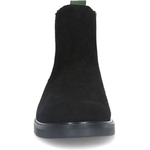 Manfield - Heren - Zwarte suède chelsea boots - Maat 43