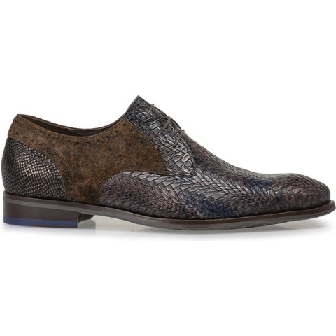 Floris van Bommel De Stapper 17.82 Heren Veterschoenen Bruin Divers | Kleur Bruin Divers| Maat 41