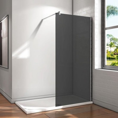 vrijstaande inloopdouche 90x200cm,douchescherm,10mm rookglas,veiligdheidsglas met explosie bestendige folie,nano easyclean antikalk