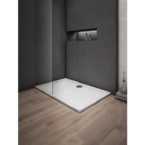 Serie Daisy - Douchebak- Wit - 160x70 - Rechthoek - Polystone - Excl. Sifon Daisy