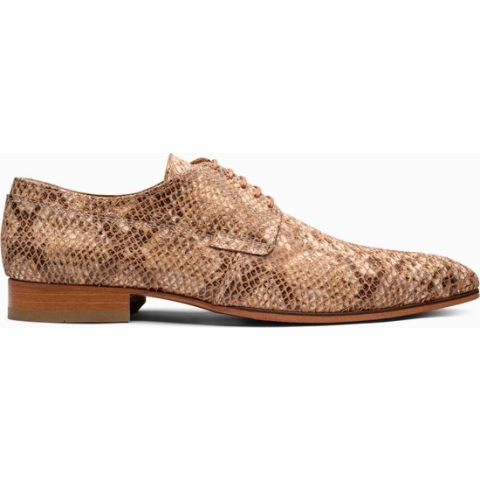 Paulo Bellini Lodi Heren Veterschoenen Beige Slang