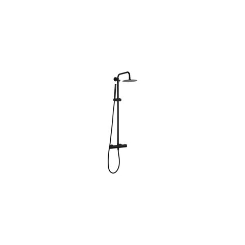 Saqu Classic regendoucheset Ø 20cm mat zwart
