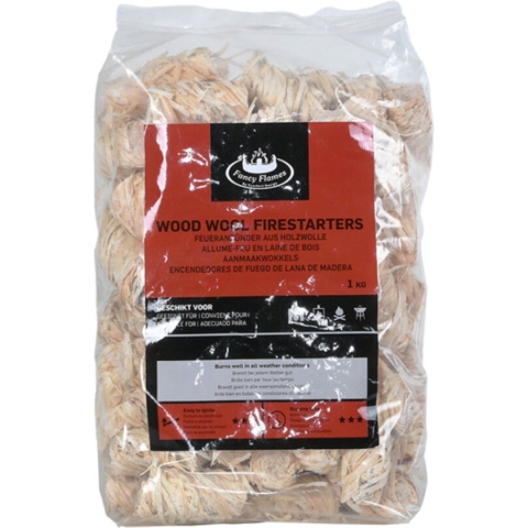 Esschert Design - Aanmaakwokkels 1kg - Hout - Vuurkorf - 14,5 x 27,8 cm -