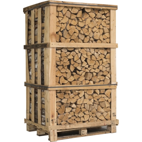 Grote Pallet Essenhout | Ovengedroogd Haardhout | 1.8 m3 | Brandhout op een pallet