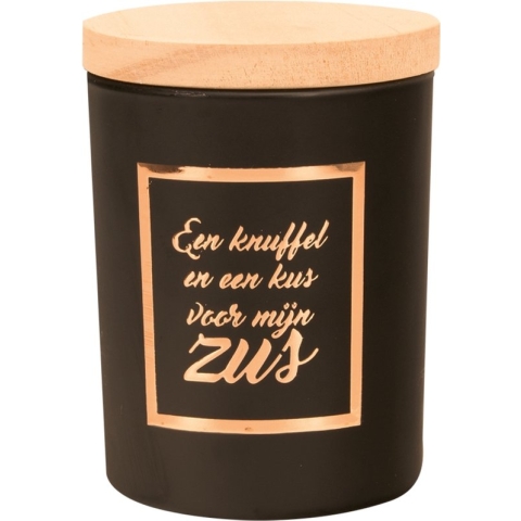 Paper Dreams Geurkaars klein roze/zwart - Zus