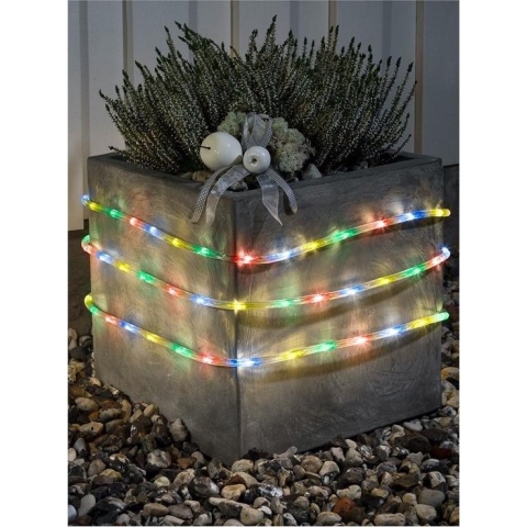 Konstsmide LED Lichtslang 9 meter, met sensor en timer, multicolor - 144 LED's