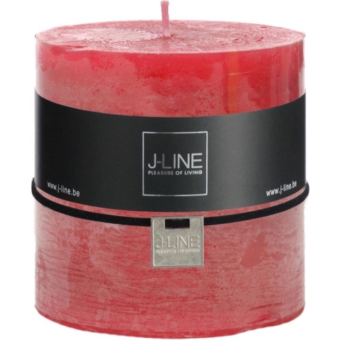 J-Line Cilinderkaars Fuchsia -80U - 6 stuks