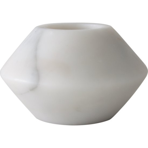 TAK Design Theelicht Maysa 3 - Marmer - 12 x 7 cm - Wit