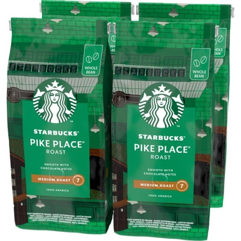 Starbucks Pike Place Medium Roast koffiebonen - 4 zakken à 450 gram