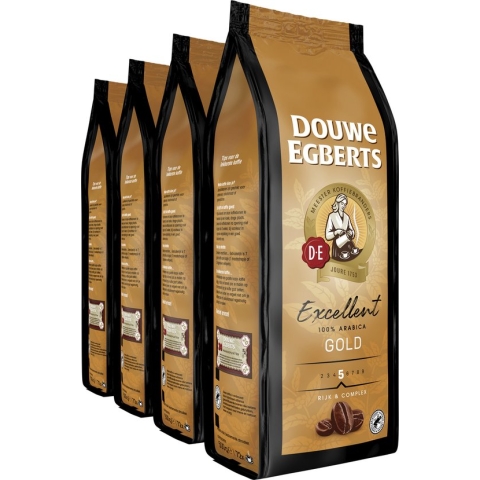 Douwe Egberts Excellent Gold Koffiebonen - Intensiteit 5/9 - 4 x 500 gram